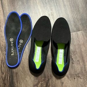 Rothys black loafers